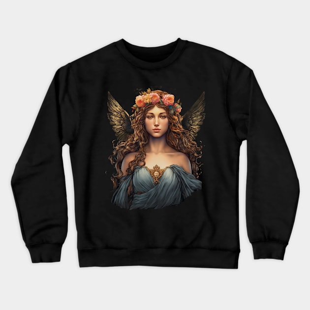 Greek Beauty Goddess Aphrodite Crewneck Sweatshirt by Kawaii Cuties